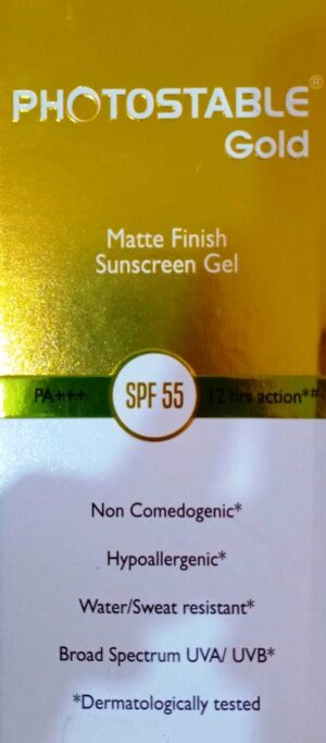 PHOTOSTABLE GOLD SUNSCREEN PA+++ SPF 55 50GM GEL