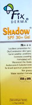 FIXDERMA SHADOW SPF 30 75GM GEL