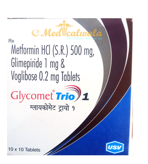 GLYCOMET TRIO 1MG TABLET