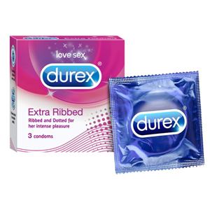 Durex Extra Ribbed Condom