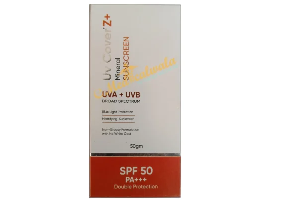 UV Cover Z+ Mineral Sunscreen SPF50 50gm