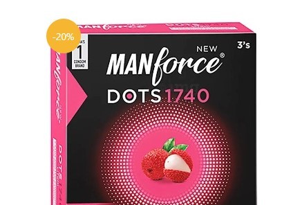 MANFORCE DOTS 1740 CONDOM LITCHI