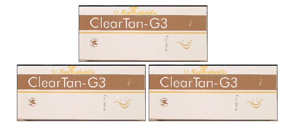 CLEAR TAN G3 70GM FACEWASH PACK OF 3